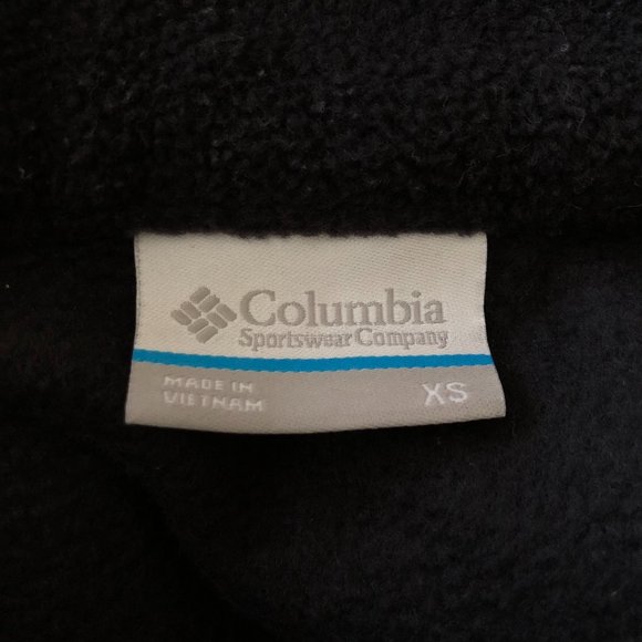 Columbia Black Fleece Zip-Up Jacket - Picture 4 of 4